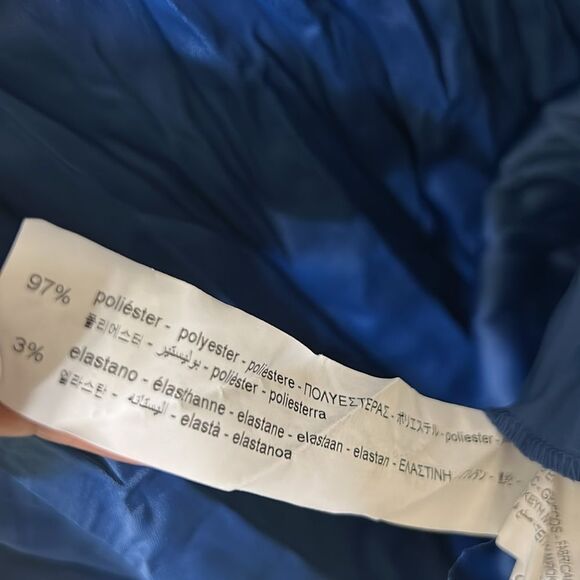 Zara Crinkled Blue Midi Pleated Skirt(Size Medium) - Picture 5 of 5